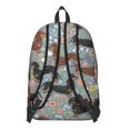 thumbnail image 3 of Dachshund and Floral Blue Pattern Backpack for School, Cute School Bag with Adjustable Shoulder Straps and Padded Back, 15.7"x11.8"x5.5", 3 of 5