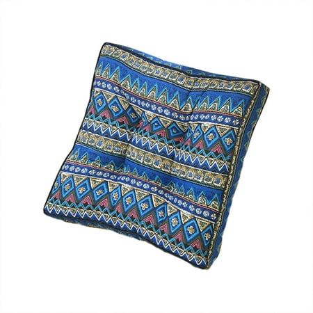 

Naioewe Soft Non-Slip Dining Kitchen Square Chair Cushion Seat Pads Removable Cover On Garden Blue