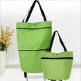 thumbnail image 6 of Oxford Cloth Folding Shopping Bag Grocery Cart With Wheels Foldable Reusable Groceries Trolley Bags For Daily Shopping Camping Beach Laundry, 6 of 15