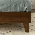 thumbnail image 6 of Pemberly Row Solid Wood Queen Platform Bed with Sturdy Legs in Walnut, 6 of 6