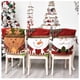 thumbnail image 2 of Toystoory Funda trasera de silla de tela de franela de muñeco de nieve de Papá Noel, fundas de asiento suaves y lisas para el hogar, decoración Kits de decoración para fiestas Muñeco de nieve Toystoory HA009740-02B, 2 of 6