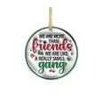 thumbnail image 1 of Fiudx Adorno para Árbol de Navidad, Adorno de Madera Artesanal, Estampado Colorido, Recuerdo Familiar para Fiestas, Decoración para El Hogar o Fiestas, Duradero y Resistente, Incluye Cuerda Dorada pa, 1 of 1