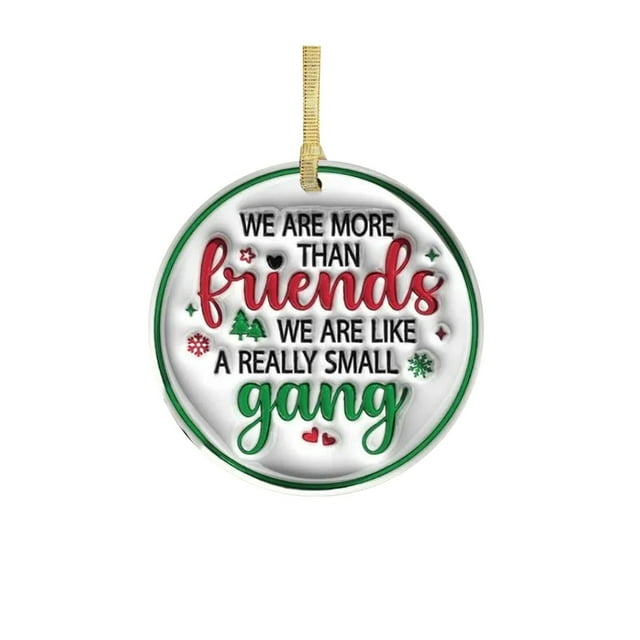Fiudx Adorno para Árbol de Navidad, Adorno de Madera Artesanal, Estampado Colorido, Recuerdo Familiar para Fiestas, Decoración para El Hogar o Fiestas, Duradero y Resistente, Incluye Cuerda Dorada pa