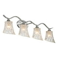 thumbnail image 5 of Vanity Art Elegant Cut Crystal Glass 4 Lights Dimmable Polished Chrome Vanity Light for Mirror Hallway Living Room | Modern Wall Lighting with Clear Glass Shade Bathroom Light Fixtures W2004CH-R03, 5 of 5