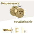 thumbnail image 4 of Mega Handles | Buena Privacy Door Knob | Satin Brass, 4 of 4