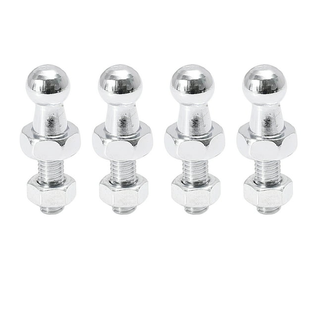 Unique Bargains 4Set 10mm Car Gas Strut Ball Studs Silver Tone for Gas Struts Shock