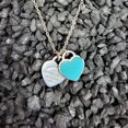 thumbnail image 1 of Tiffany & Co. Pendentif Cœur Double Émail Bleu 16 Pouces, 1 of 4