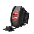 thumbnail image 1 of 12-24V 3.1A Dual USB Port Socket Plug Car Charger Adapter for Auto Truck Boat, 1 of 10