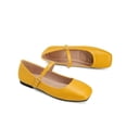 thumbnail image 7 of Domuza Mary Jane Shoes for Women Slip on Dressy Ballet Shoes for Women 2026 New Vintage Non-Slip Flats for School Formal Walking Yellow 5.5（EU-36）, 7 of 7