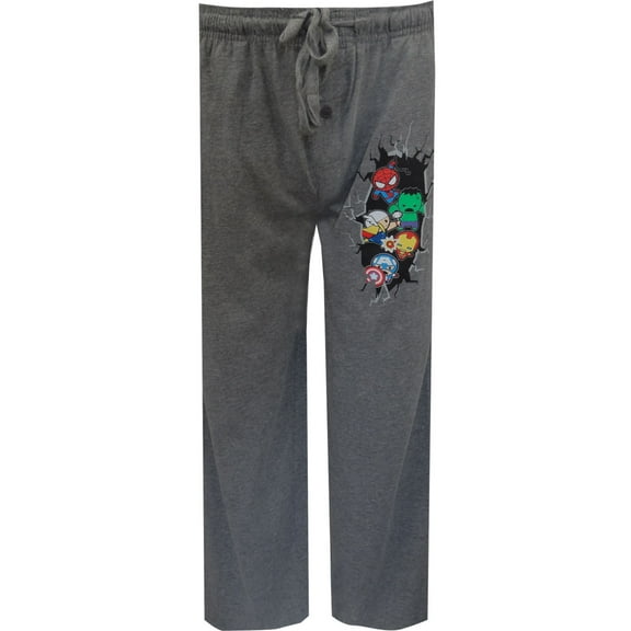 BioWorld Merchandising Mens Marvel Comics Kawaii Avengers Lounge Pants (X-Small)