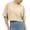 beige, variant on Boxy Cropped Tees for Women Crew Neck Trendy Summer Short Sleeve Cropped Tees Basic Tops for Daily Wear Sports