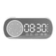thumbnail image 1 of Reloj con Altavoz Bluetooth, Reloj Despertador con Espejo Digital Inteligente Multifuncional para el hogar, Escuela, Oficina, versión en inglés, Z7, Blanco, 1 of 5