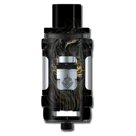 Skins Decals For Smok Tfv12 Cloud King Tank Vape Mod / Golden Skull, Glowing