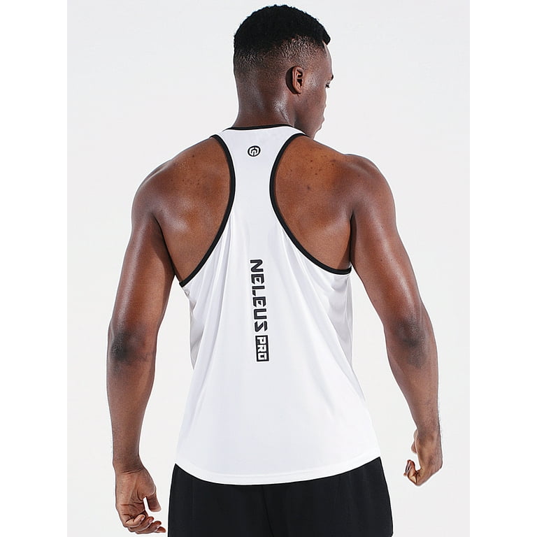 NELEUS Men's 3 Pack Running Tank Top Dry Fit Y-Back Athletic