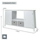 thumbnail image 3 of Mueble Para TV De Madera Big Room Comoda Cajonera Tela Repisas Hogar Blanco, 3 of 3