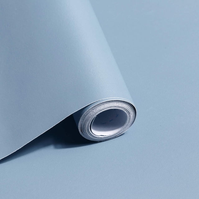 Papel tapiz Safiyya azul grisáceo autoadhesivo 300x45 cm impermeable