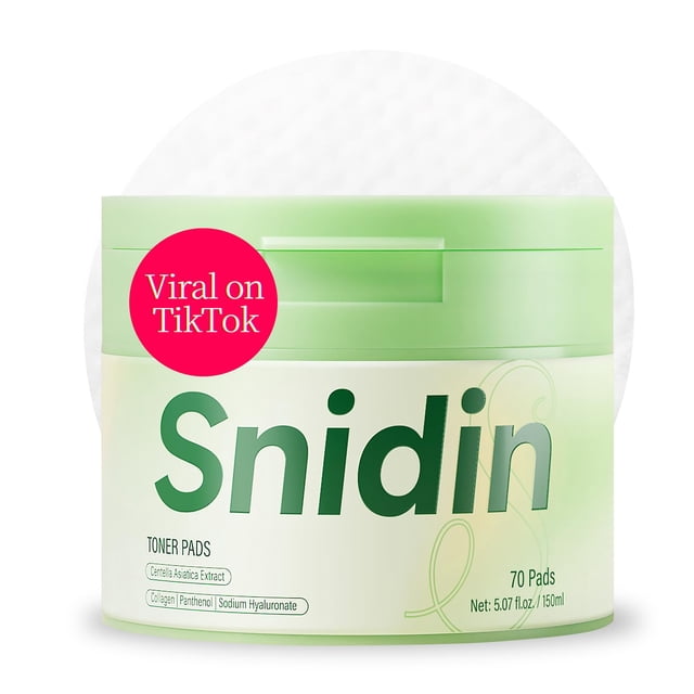 Pads tónico Snidin con centella y colágeno, 70 unidades