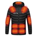 thumbnail image 2 of Aboser Heated Jackets for Women Men Winter Puffer Jacket Outwear Electric Heating Coat Warm USB Charging Heated Coat with Hood, 2 of 6