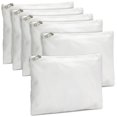 thumbnail image 1 of Set de bolsas de maquillaje Bright Creations, 6 unidades, lienzo blanco, 20 x 15 cm, 1 of 9