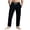 O-096 Black, variant on Khaki Mens Loose Fit Pants for Man Faux Linen Workout Gym Brunch Jogger Ruched Striped Paperbag Straight Leg Long Leg Summer Fall Pants 2026 Clothing S