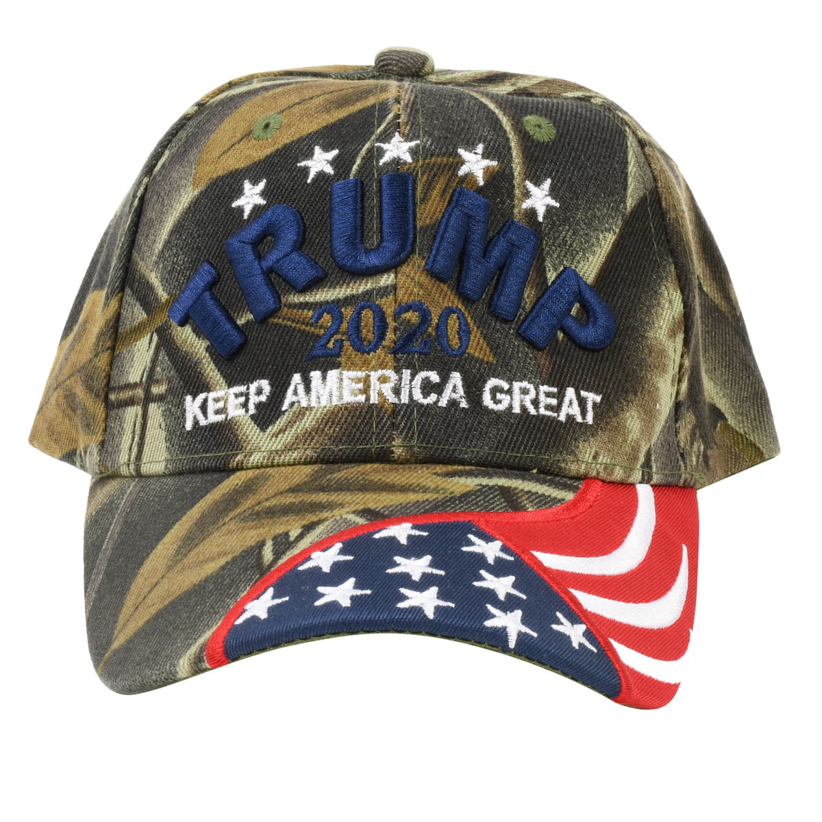 Donald Trump 2020 Cap USA Flag Camouflage Baseball Cap Embroidered Hat Black TO 