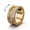 Gold, variant on 10mm Rotatable Steampunk Gear Wheel Ring for Men, Stainless Steel Band with Paved Cubic Zirconia, Fidget Anxiety Relief Mechanical Gear Wedding Band, Hip Hop Statement Jewelry Gift