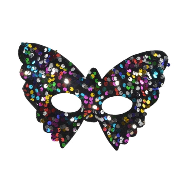 Máscara de para espectáculos, accesorios para disfraces, elegantes máscaras de fiesta con lentejuelas para espectáculos, decoración de colorido oscuro