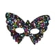 thumbnail image 1 of Máscara de para espectáculos, accesorios para disfraces, elegantes máscaras de fiesta con lentejuelas para espectáculos, decoración de colorido oscuro, 1 of 9
