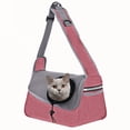 thumbnail image 1 of Bolso cruzado para mascotas con un hombro para perro y gato, bolso portátil de viaje de malla transpirable para gato, 1 of 5