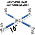 thumbnail image 2 of 14 Inch Universal Heavy Duty Lug Wrench 4 Way Tire Iron Wrench, 2 of 7