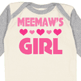 thumbnail image 4 of Inktastic Meemaw Girl Granddaughter Girls Long Sleeve Baby Bodysuit, 4 of 5