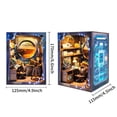 thumbnail image 2 of Music Park Astronomy Research Institute Book Nook - 3D Wooden Miniature Space Observatory Model Kit with LED Lights, DIY Artistic Dollhouse, Collectible Display & Premium Gift for Adults, 2 of 6