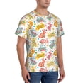 thumbnail image 2 of Vsdgher Boho Bunny Print Men's Dry Fit Mesh Athletic Shirts Moisture Wicking Tennis T-Shirt Tops, 2 of 9