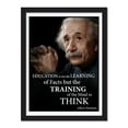 thumbnail image 2 of Albert Einstein education EXTRA LARGE high QUALITY portrait poster quote print for home study library classrooms and offices, 2 of 3