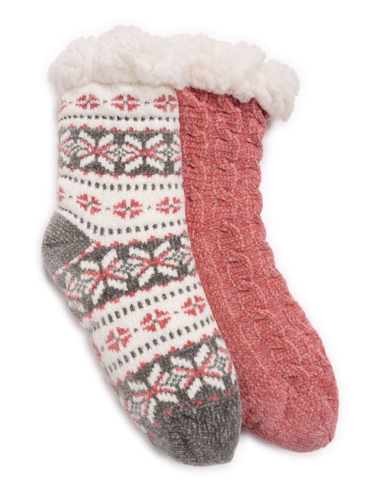 Muk Luks Women s Cabin Socks 2 Pack Walmart Muk Luks Women s Cabin Socks 2 Pack Walmart