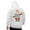 White, variant on Men's Winter Fashion Hoodie Solid Color Printed Sweatshirt Warm Comfort Coat Couples Unisex Pullover