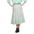 thumbnail image 4 of Moomaya Jupe en Coton avec Taille Élastique à Enfiler Jupe Évasée Imprimée Tenue d'Été, 4 of 5