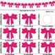thumbnail image 3 of Lazos para decorar bodas y San Valentín | Paquete de 2 banderines de fieltro morado, rosa y rojo para pared, árbol y regalos, 3 of 7