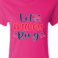thumbnail image 4 of Inktastic 4th of July Let Freedom Ring with Stars Women's T-Shirt, 4 of 5