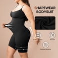 thumbnail image 4 of Athlemo Plus Size Womens Shapewear Mid-Thigh Bodysuit with Tummy Control,Body Shaper, 4 of 8