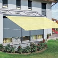 thumbnail image 3 of Vela de sombra rectangular de 4x1,6 m, tela de sombra, toldo transpirable, protección contra rayos UV para exteriores, jardín, terraza, balcón, color beige Excelente Rendimiento, 3 of 5