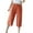 Orange, variant on Lindreshi Sweatpants Women Clearance Women's Spring/Summer Solid Color Casual Comfortable Wide Leg Capris Pants