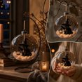 thumbnail image 3 of Halloween Tree Decorations,Hanging Glowing Bauble | Halloween Wonders Collection Ornament Lighted Sphere,Mini Transparent Ball Holiday Gifts, 3 of 6
