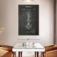 thumbnail image 3 of Elephant Stock Football Bw Patent Wall Art - Vertical Canvas Wall Art - Hallway Wall Decor - Patent Canvas - White And Black Decor - 34" x 51", 3 of 8