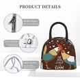 thumbnail image 4 of Daiia Rooster And Chicken Pattern Lunch Bag , Insulated Lunch Box, Small Leakproof Cooler Food Lunch Containers Reusable High Capacity Lunch Tote Bags-One Size, 4 of 6