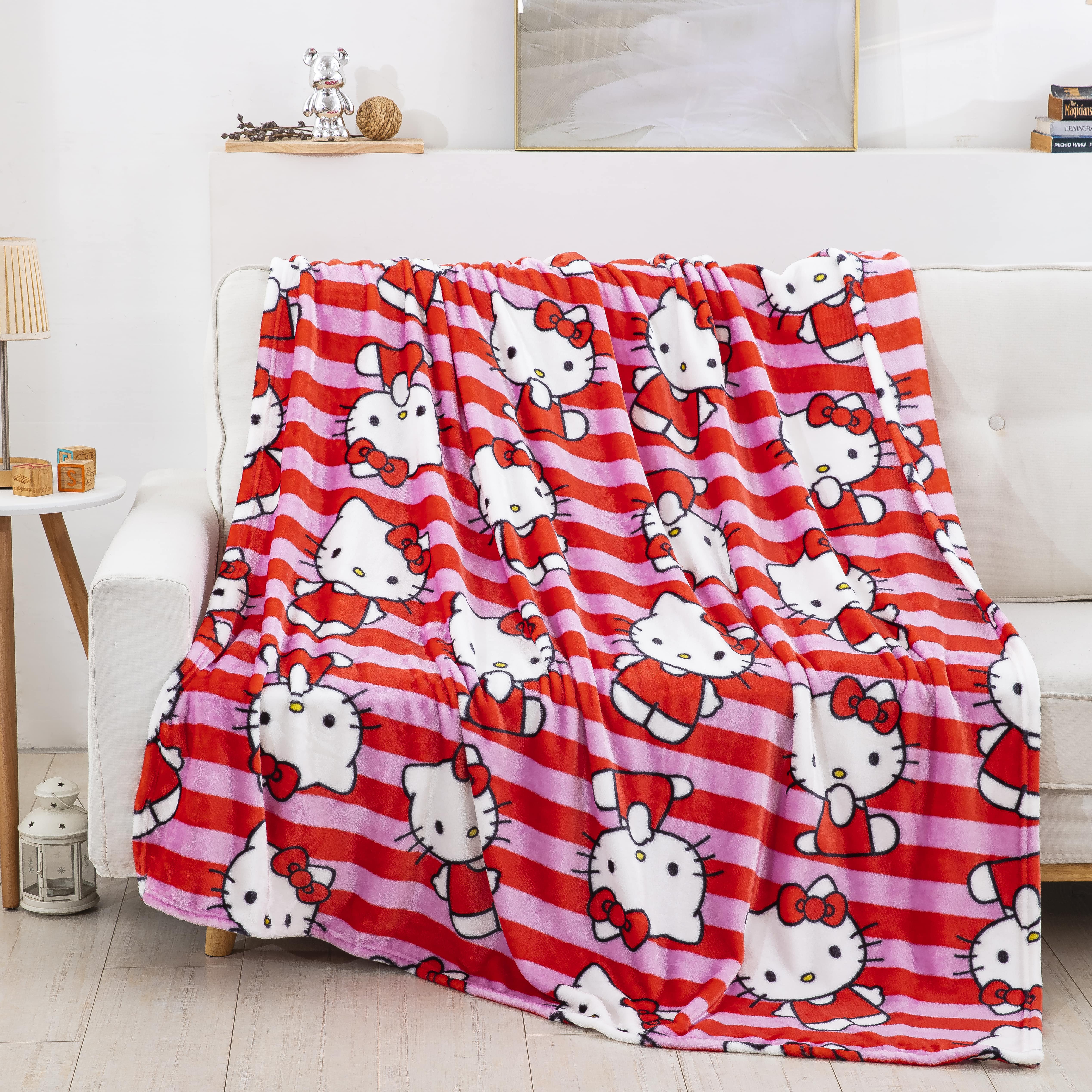 Hello Kitty Bow Huggable Cloud Throw for Kids, 60x70 inches