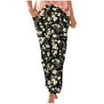 thumbnail image 3 of Horkkom Floral Pants for Women High Waisted Lounge Pants Casual Comfy Yoga Boho Pants with Pockets, Gifts for Women S, 3 of 6