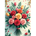 thumbnail image 4 of Floral Backdrop Decoration with Daisies Pattern Perfect for Photography Props Party Supplies Event Background Banner Wedding Decor, 4 of 4