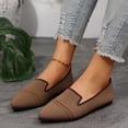 thumbnail image 5 of Xiaoxatg Women's Casual Shoes Breathable Comfortable Pointed Toe Cloth Footwear for Everyday Fashion 9.5 Brown, 5 of 9