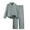 Grey, variant on SUSUSU Teen Girls Autumn Set, Long Sleeve Top and Wide Leg Pants, Casual Everyday Outfit, Comfortable Childrens Clothing